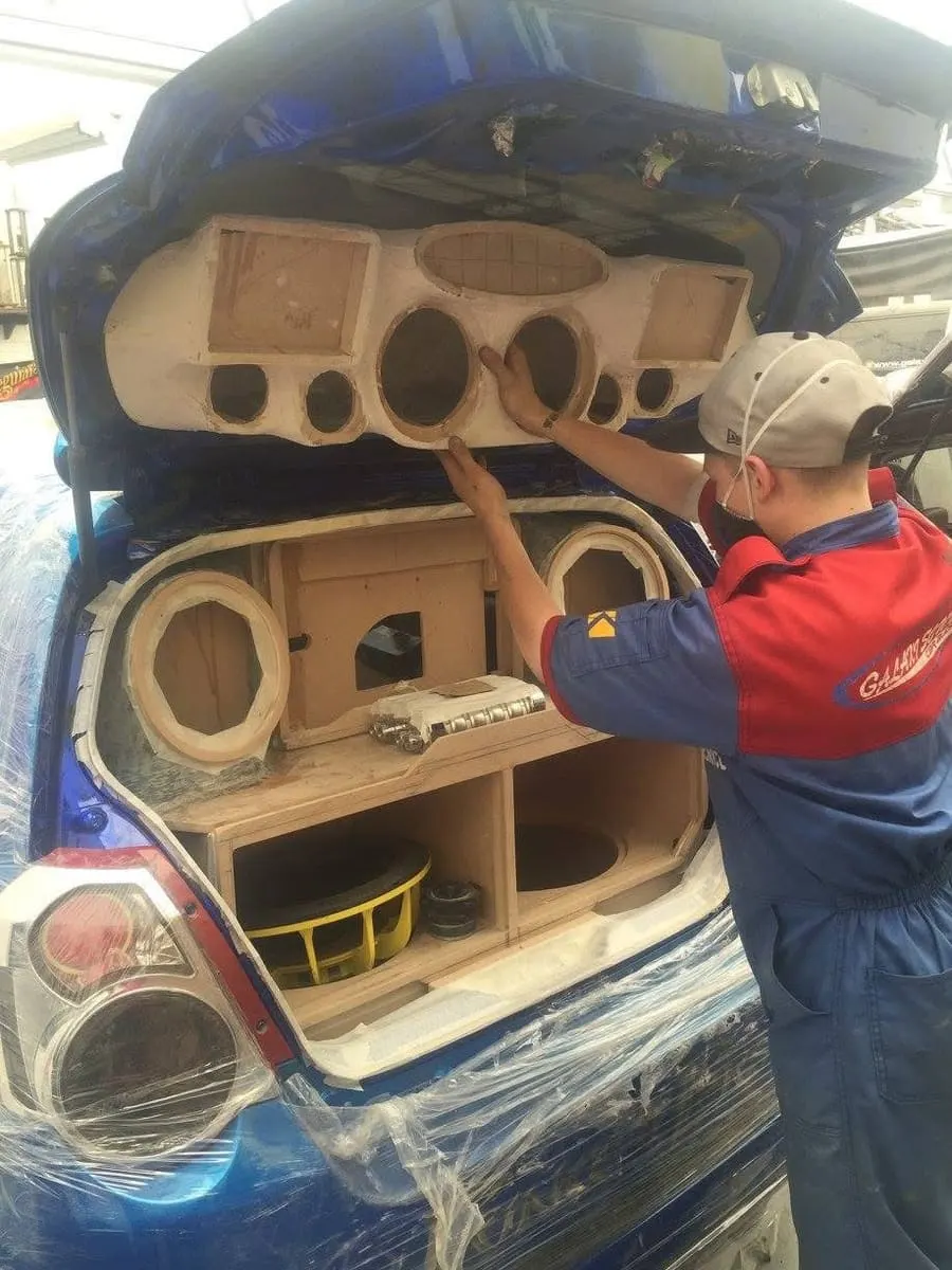 Custom trunk car audio build Miami — Galaxy Sound
