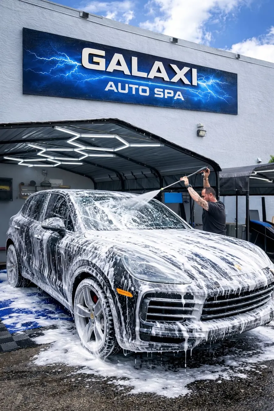 Car spa Miami — Galaxy Sound professional hand wash 2