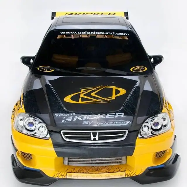Honda Civic — Kicker Show Build — Galaxi Sound build 21
